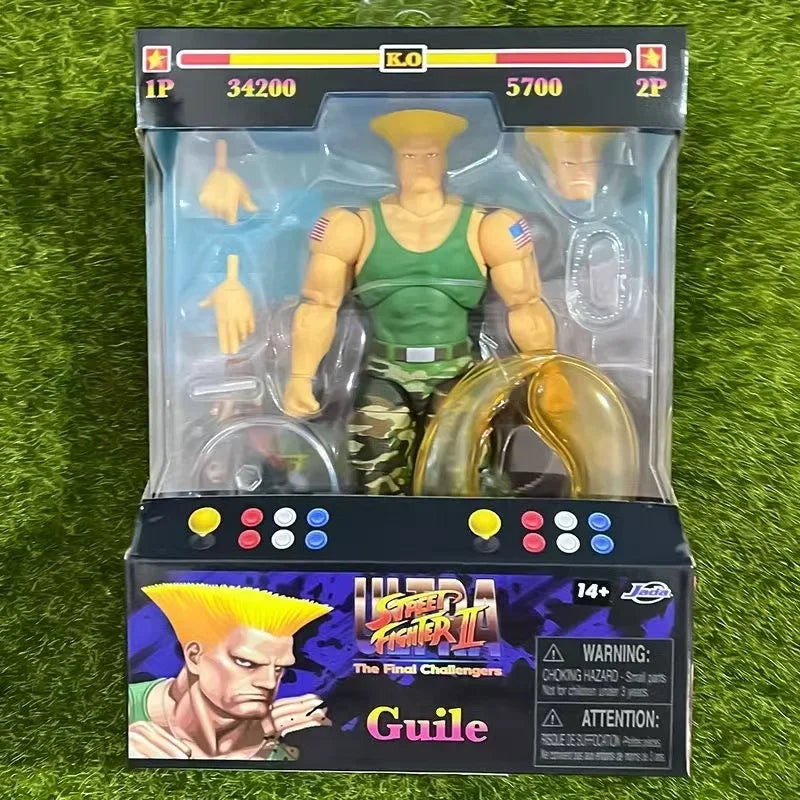 In Stock Jada Toys Ultra Street Fighter II M.Bison Dhalsim Violent Ken RYU Chun Li 6" Inch Action Figure Collectible Toy Gift
