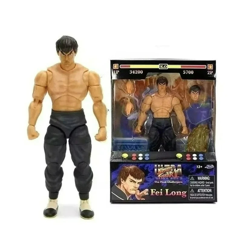 Jada Toys Ultra Street Fighter II M.Bison Dhalsim Violent Ken RYU Guile 6" Inch