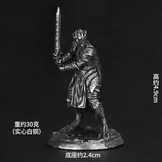 White copper  -  table game pieces, can be painted and used in RPG, and Fantasy games