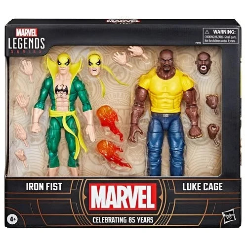 Original Comic Version Marvel Legends 85th Anniversary Iron Fist And Luke Cage Anime Figure Figurine Retro Collectible Model