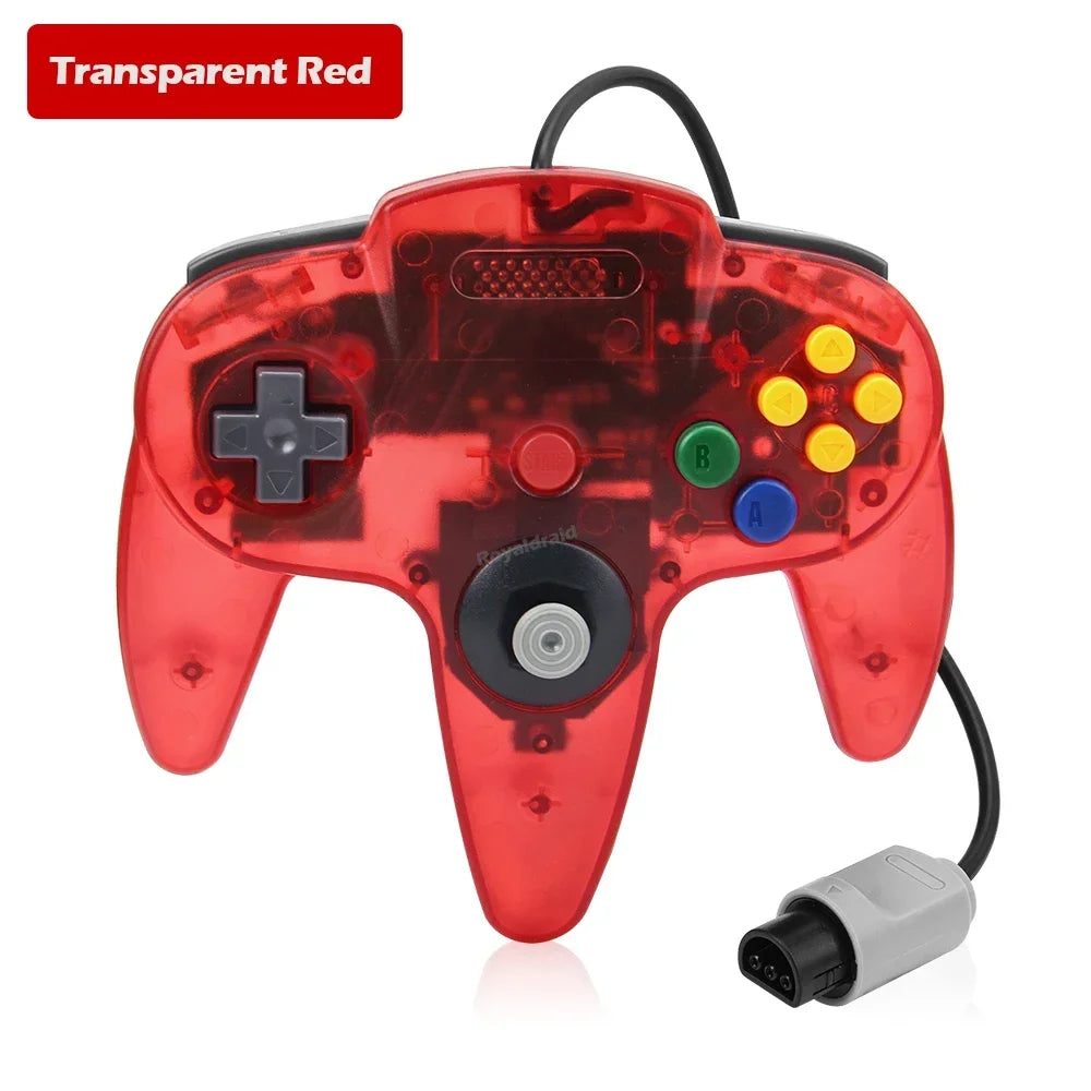 8 Colors Wired Gamepad For N64 Console Joypad Control for N64 Classic Joystick Retro Game Console Gamepad Accessories