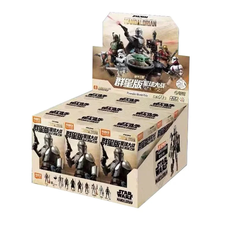 Original Blokees Star Wars Blind Box Galaxy Of Stars Mandalorian Bounty Hunt Toy Decorative Ornaments Action Figures Gift Toys