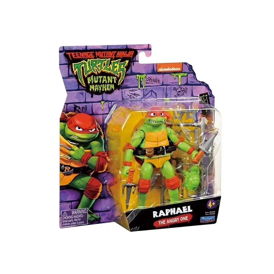 Teenage Mutant Ninja Turtles Action Figures Raphael Michelangelo Joint Movable Table Ornament Collectible Kids Birthday Gifts