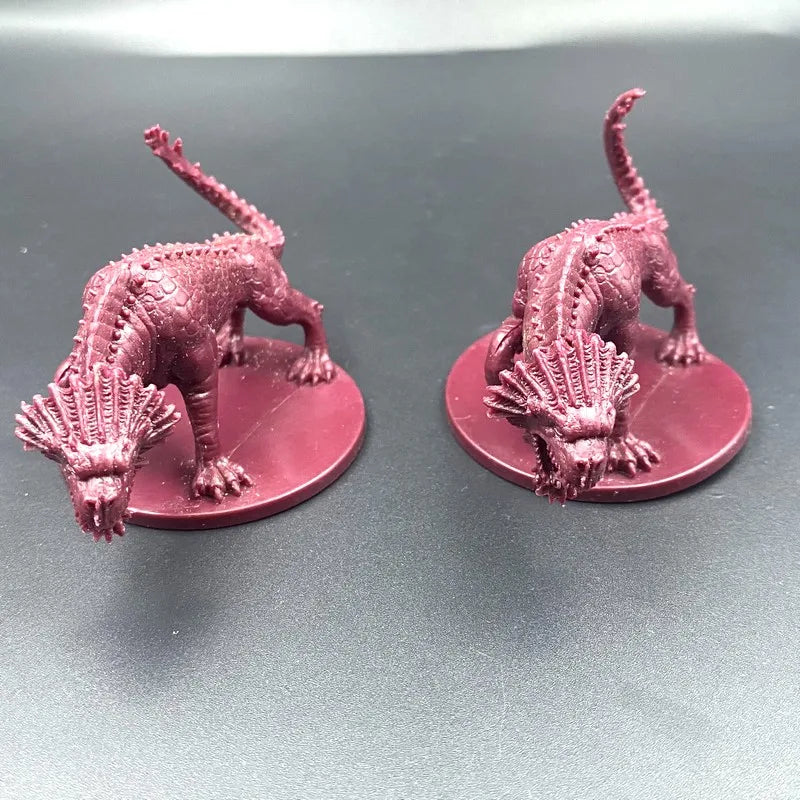 Lot Cave Bear Red Dragon Devil Rogue Cleric Elf Paladin  Monsters Character Board Game Minis
