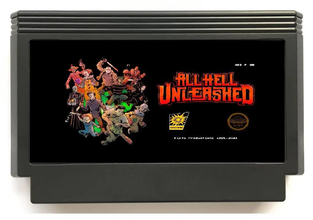 All Hell Unleashed Game Cartridge for NES/FC Consoles