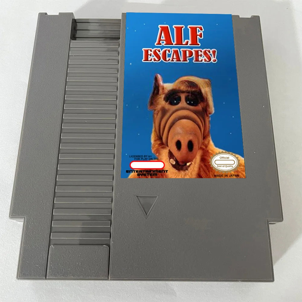 ALF Escapes - 72 pins 8 bit Game Cartridge for NES Game Console