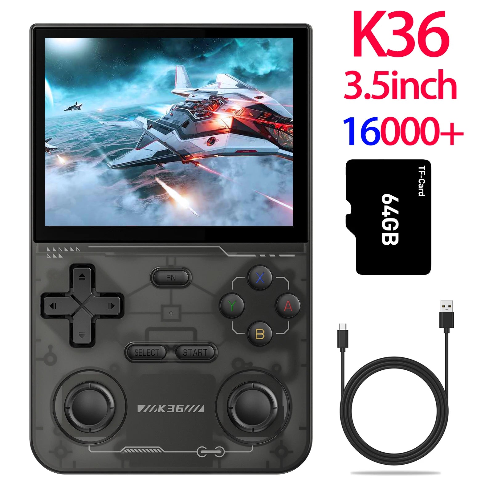 R36MAX Game Console 64GB 128GB 18000+GAMES Linux System 4.0 inch