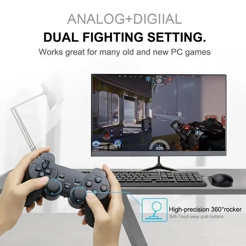 Universal 2.4G Wireless Game Controller USB Gamepad Joystick for PC Android TV Box Phone Gaming Accessories