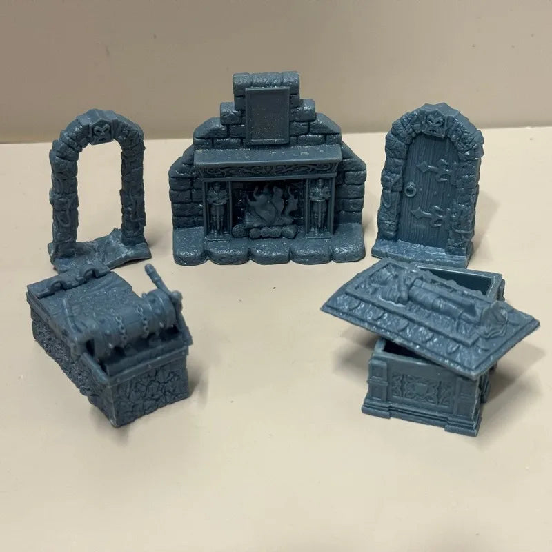 Set Heroes Orcs Enemies Furniture Miniatures Heroquest Mage of the Mirror Board Game