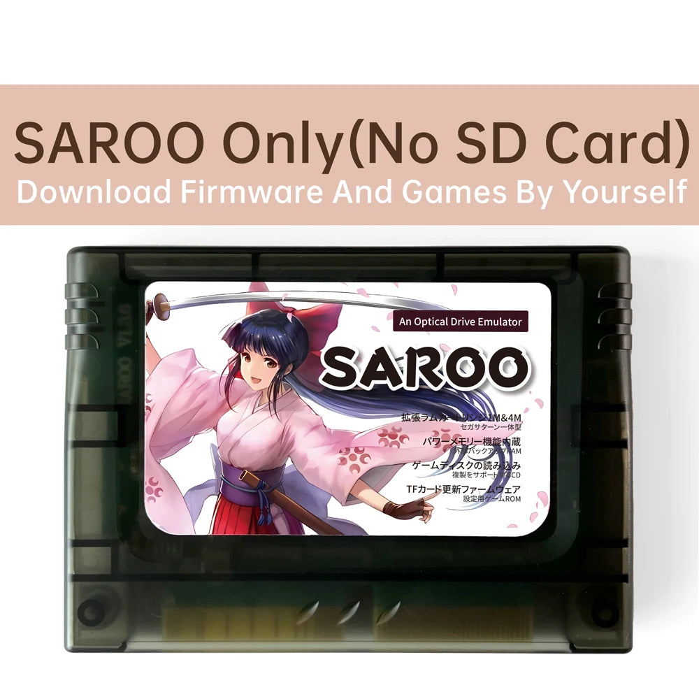 ENJOY SAROO Flashcart Region-free For Sega Saturn Viedo Console 0.8 Firm Support CD-ROM Emulated RAM Card Satiator ODE Fenrir