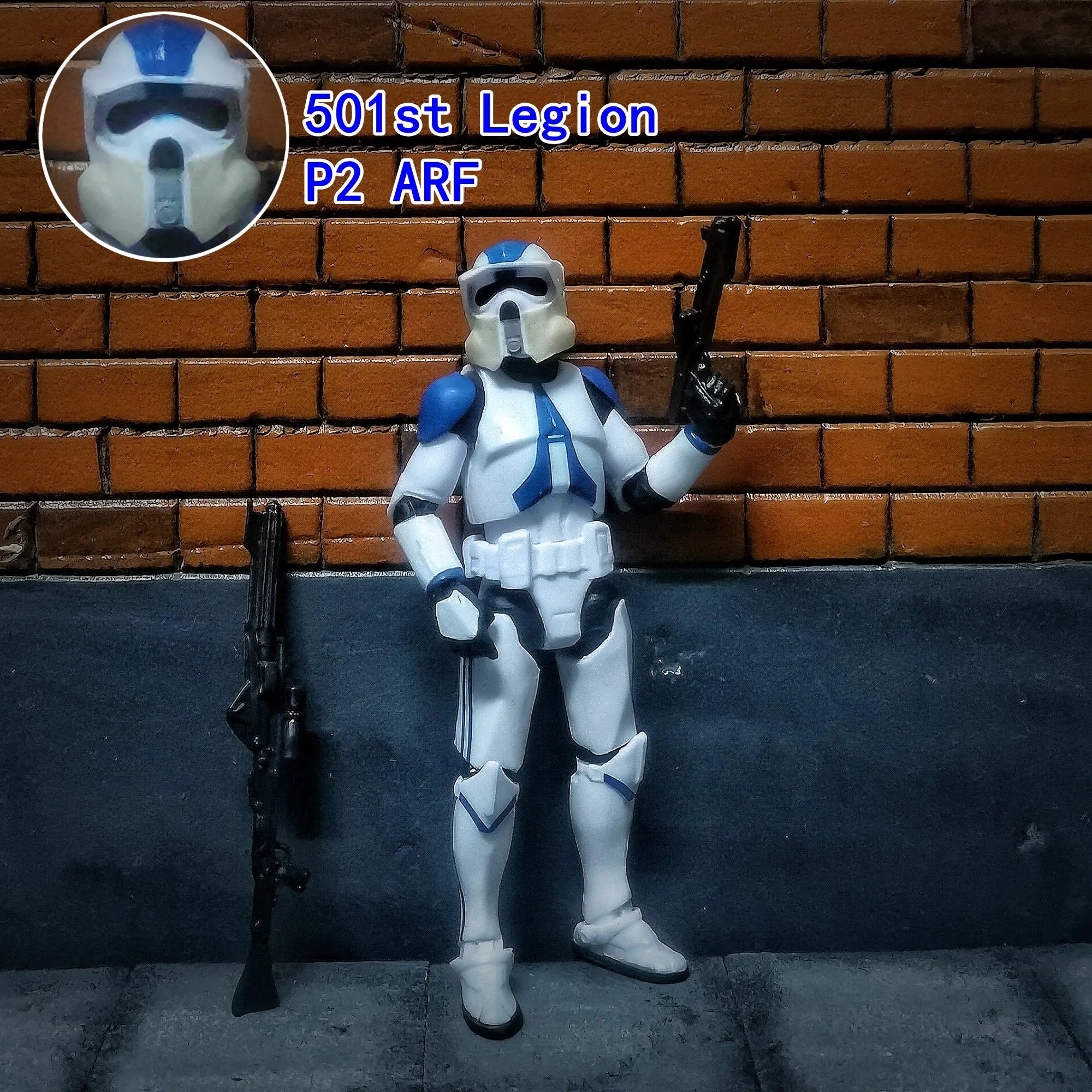 Star Wars 3.75 Inch Trooper 1/18 501st 187th Legion  Shock Action Figure REX ARF P1 P2 clone Toys Model Loose