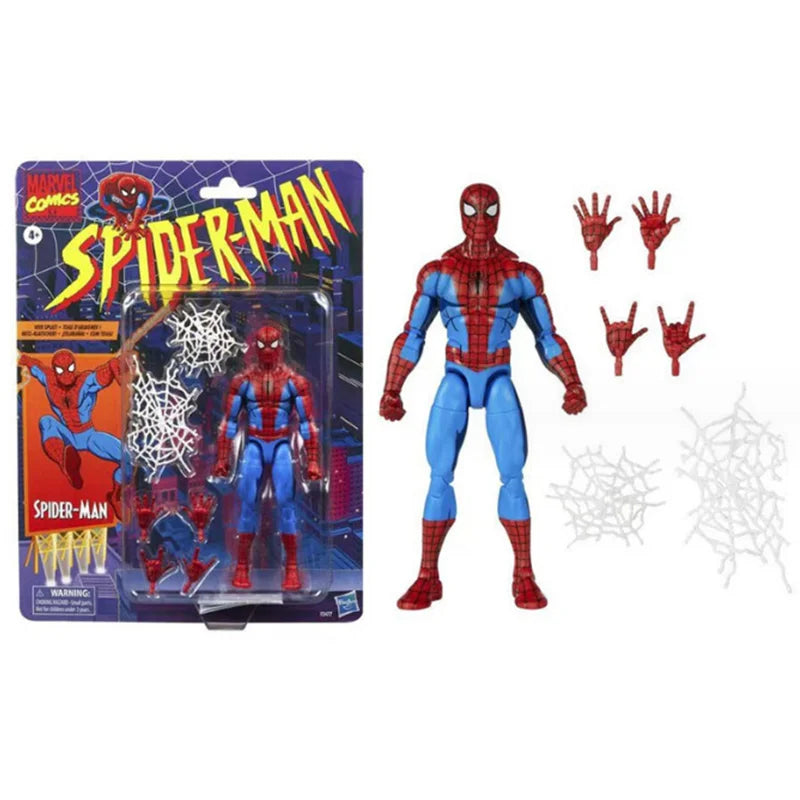Spider Man Action figures, Retro Spiderman, Deadpool, etc.