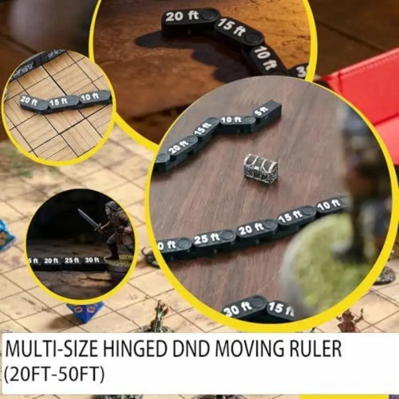 *Articulated  Movement Ruler – Flexible Chain Measuring Gauge For Wargaming Board Games