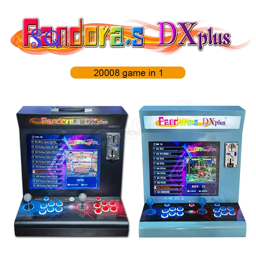 Pandora DX Plus 20008 in 1 PCB Bar top  Retro Arcade 17 Inch HDMI VGA Coin Acceptor