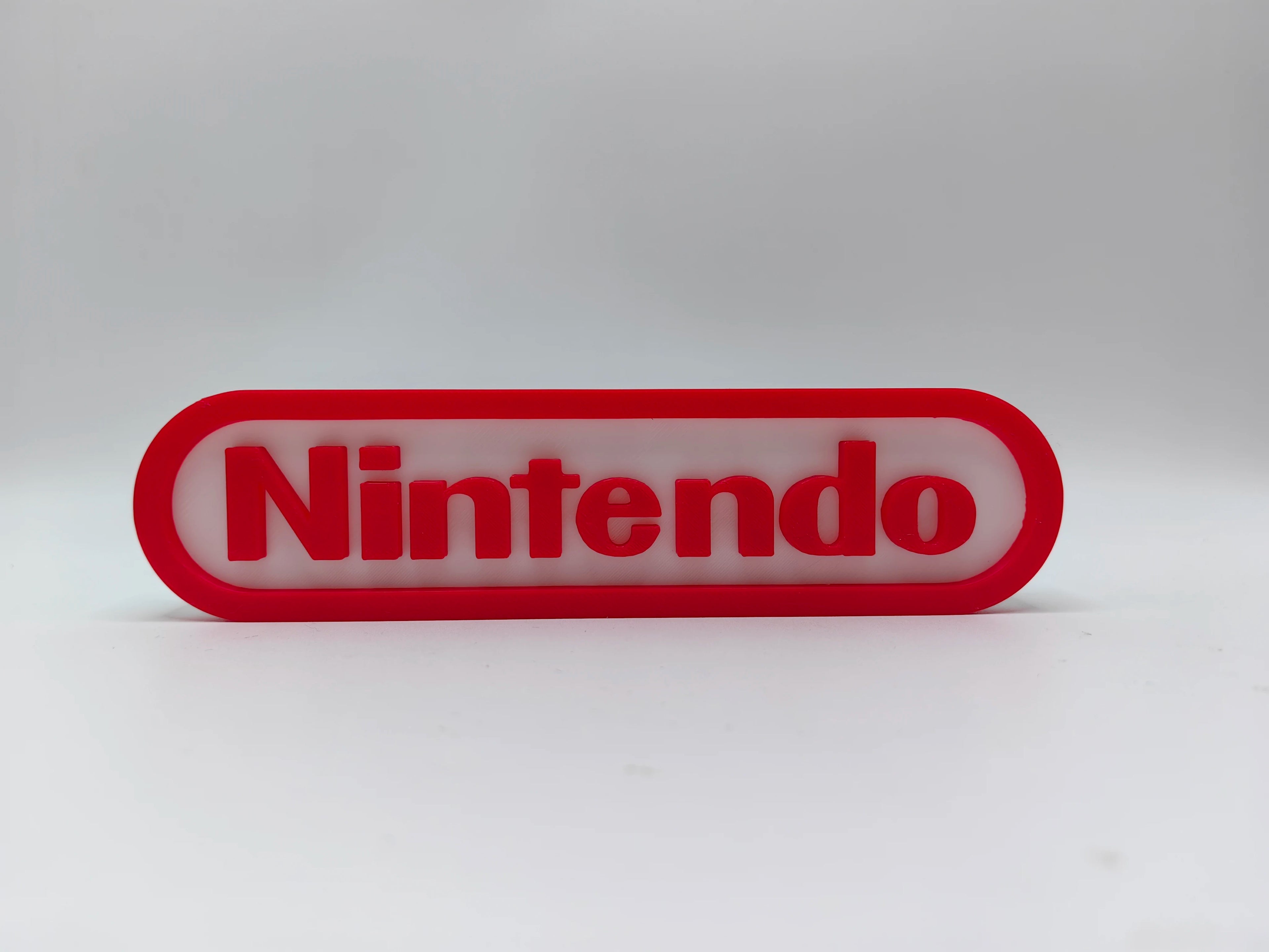 Video Game Company Title 3D Printing Logo Nameplate for Model Doll PVC Figure Collection Display Cosplay Exhibition Ornament Toy