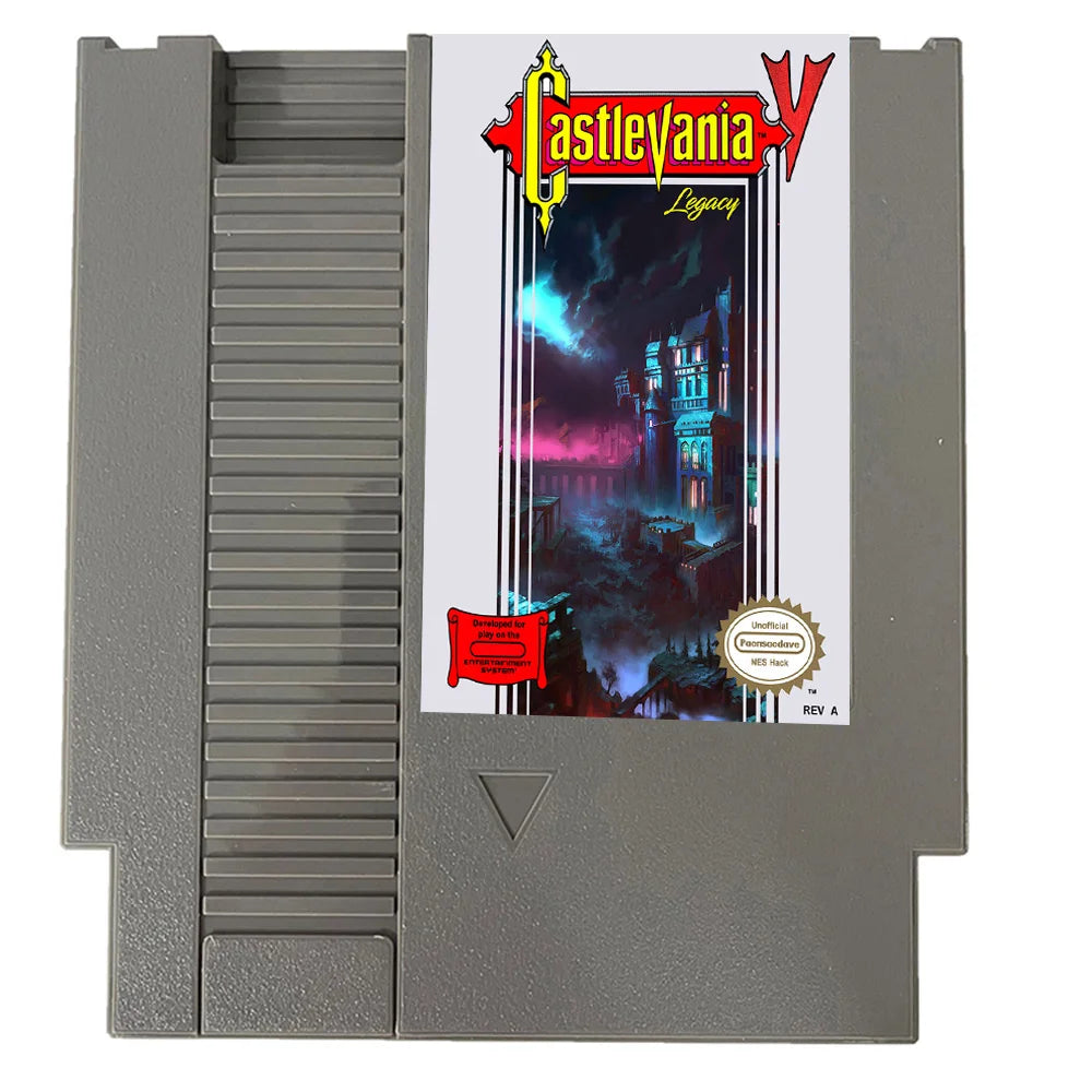 Castlevania V: Legacy NES Rom Hack - 72PINS USA/EUR VERSION Game Cartridge For Nintendo Entertainment System Console - ENGLISH