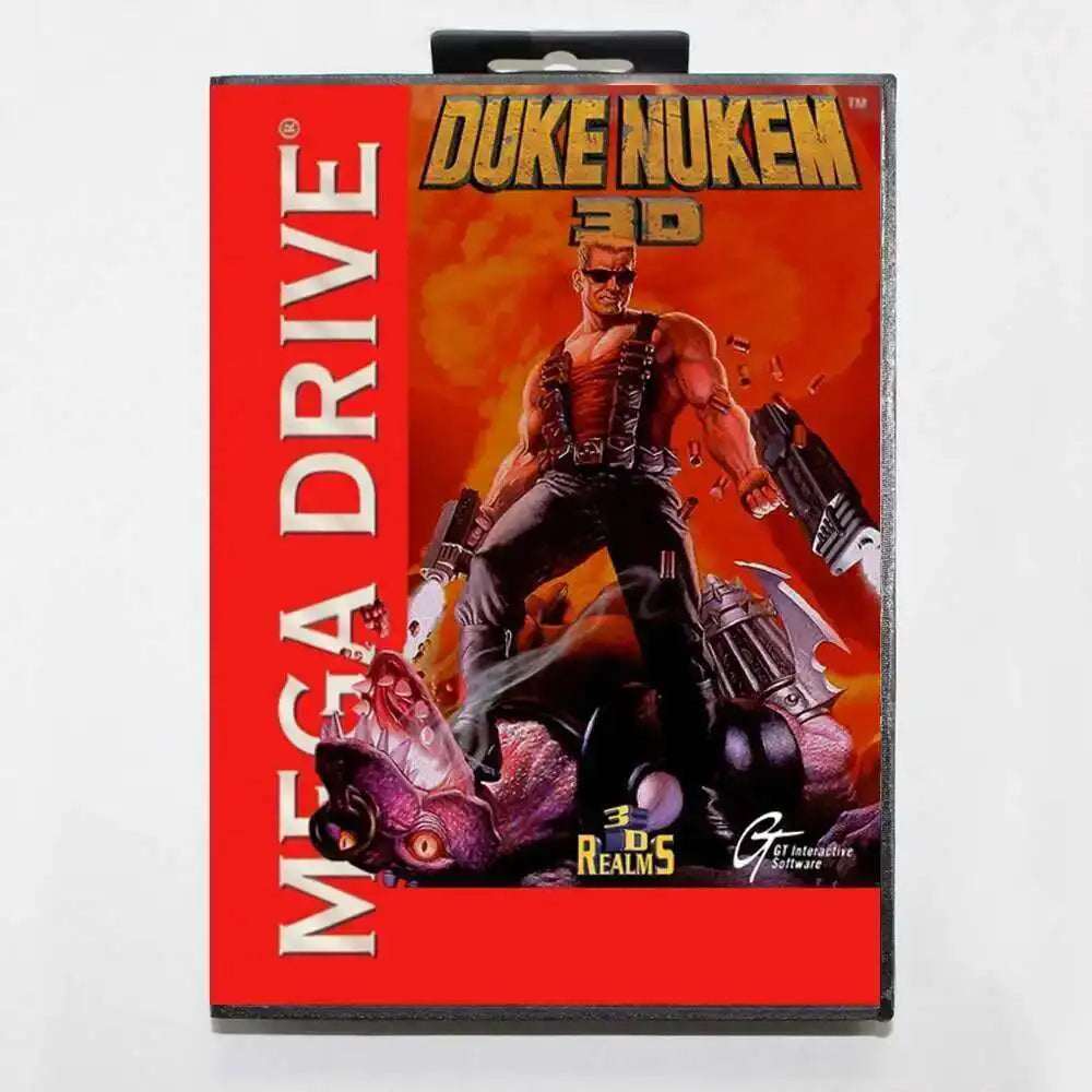 Duke Nukem 3D MD Game Card with Box for 16 Bit Sega Megadrive Genesis Console