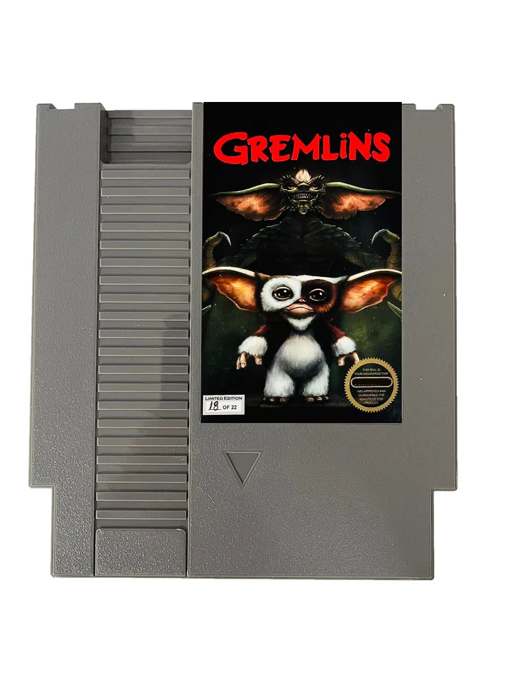 Gremlins Part 1 NES Rom Hack - 8 Bit 72 Pins Game Card PAl/NTSC VERSION Game Cartridge For NES Classic Console - ENGLISH