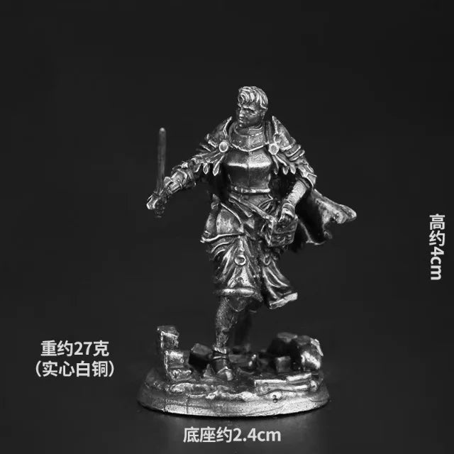White copper  -  table game pieces, can be painted and used in RPG, and Fantasy games