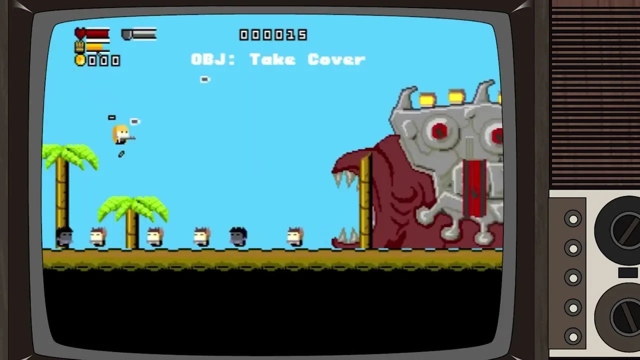 Gunslugs MD 16 Bit game card for mega drive