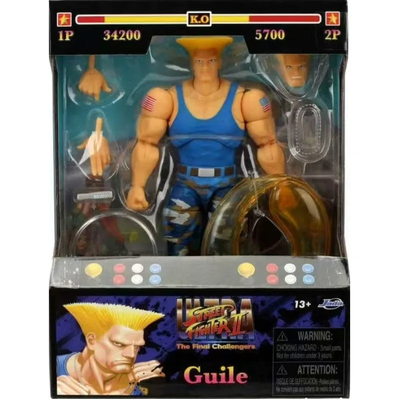 Jada Toys Ultra Street Fighter II M.Bison Dhalsim Violent Ken RYU Guile 6" Inch