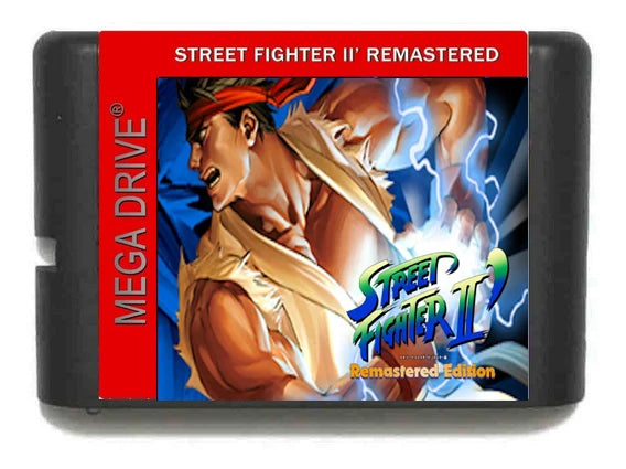 MD Street Fighter II - Remastered Edition Mega Drive 16 Bit Game Card
