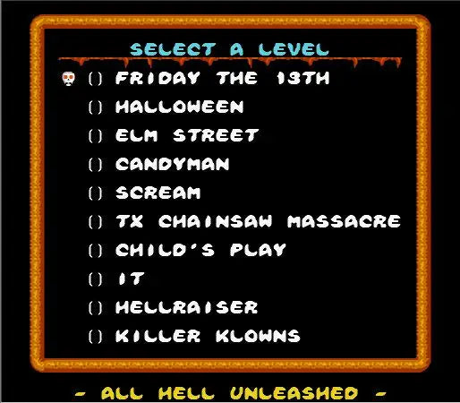 All Hell Unleashed Game Cartridge for NES/FC Consoles