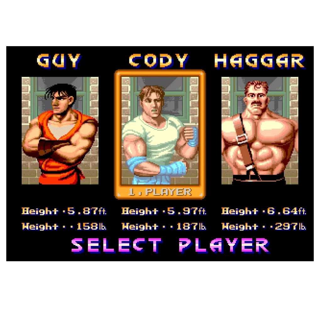Final Fight MD Patreon Edition v0.89b For Genesis/ Mega Drive