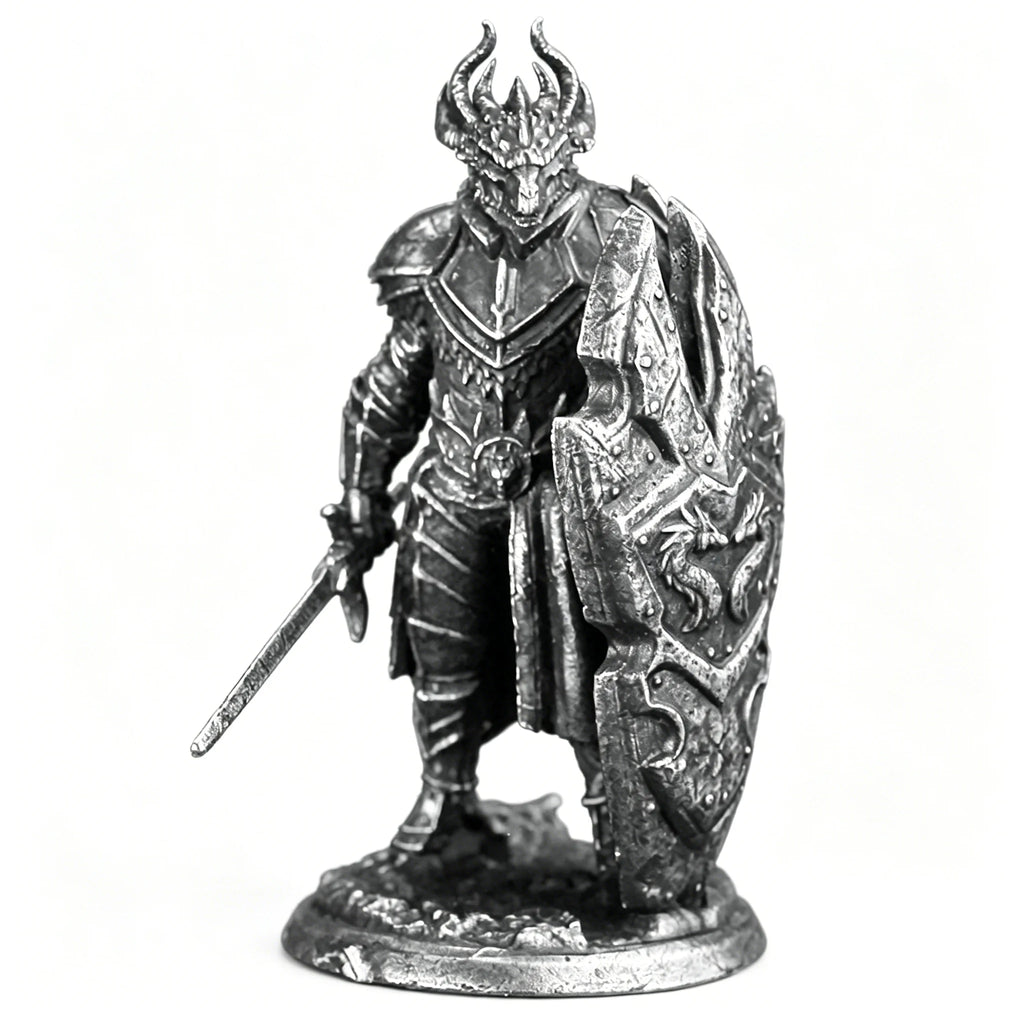 White copper  -  table game pieces, can be painted and used in RPG, and Fantasy games