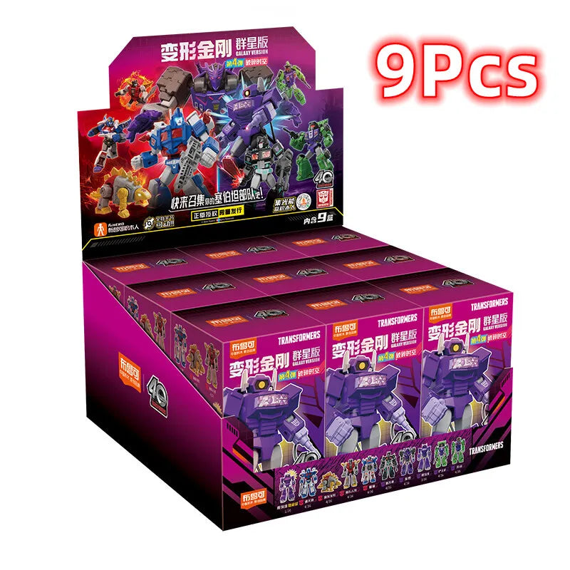1/9pcs Transformer building block Splicing toys Optimus Prime bumblebee Shockwave Megatron Robot Action Figure Toy For Kids Gift