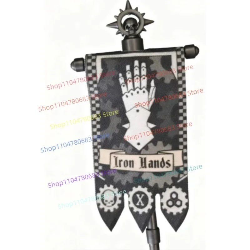 MOC Building Blocks Legion Battle Flag Accessory Mini Figure Assembly Model Display Anime Game Decor Toy Gift Collectible