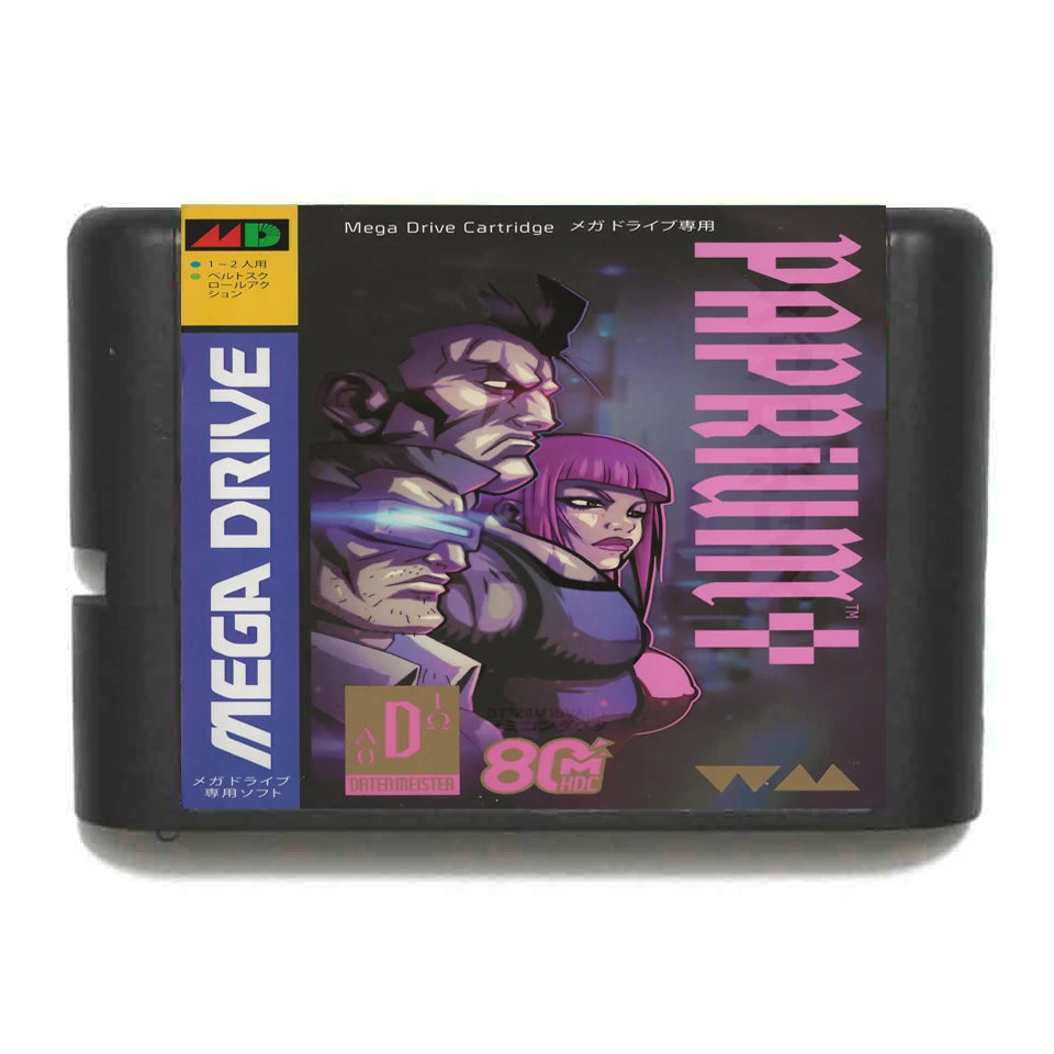Paprium JP Label 16bit MD Game Card For Sega Mega Drive For Genesis System
