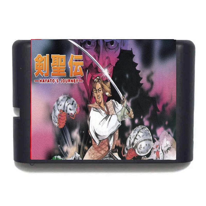 MD Hayato's Journey Mega Drive 16 Bit Game Card