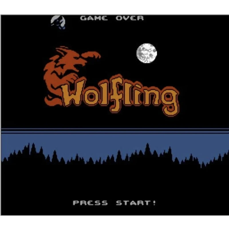 Wolfling Game Cartridge for NES Console 72Pins Video Game Card