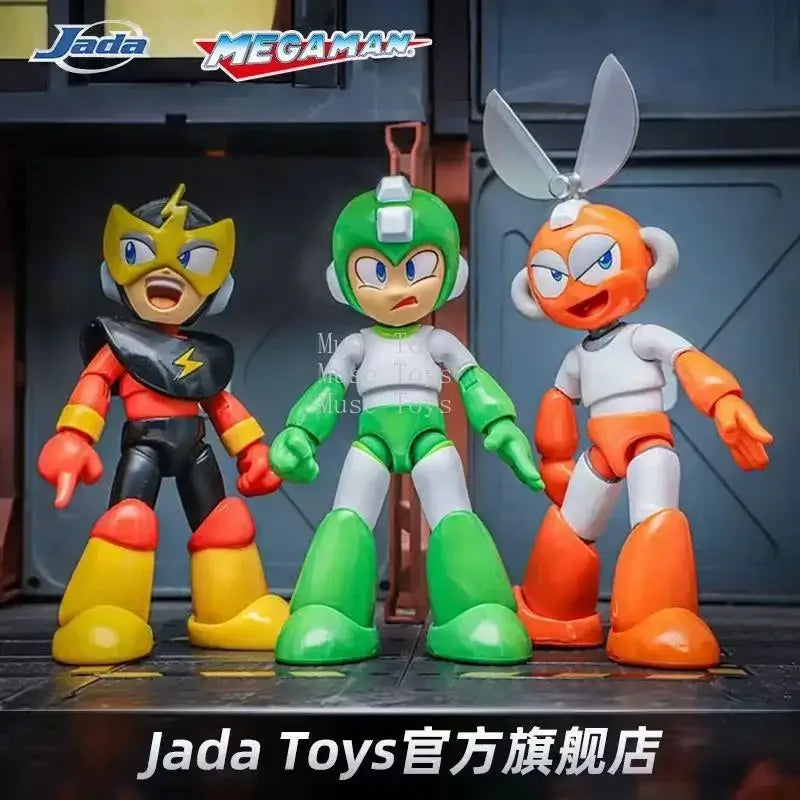 New in Stock Jada Toys Mega Man Ice Fire Cut Elec Hyper Tree Bubble Action Figure Collectible Toy Gift