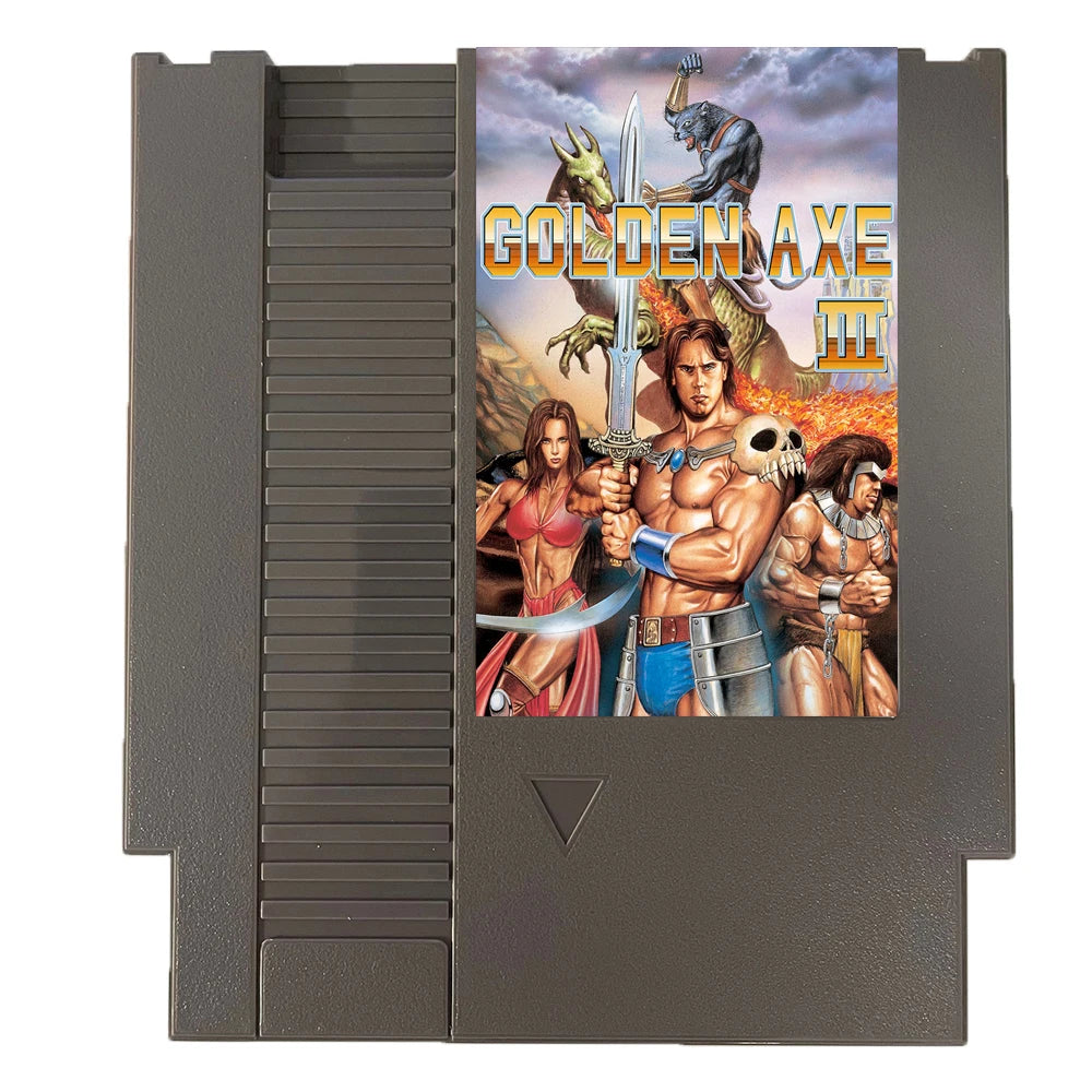 Golden Axe 3 - 8 bit Game Cartridge for NES Game Consoles