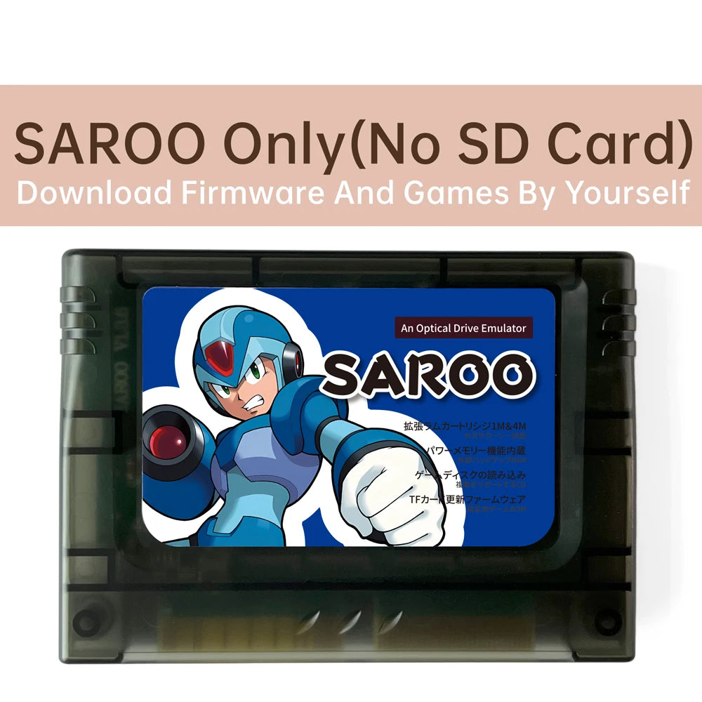 ENJOY SAROO Flashcart Region-free For Sega Saturn Viedo Console 0.8 Firm Support CD-ROM Emulated RAM Card Satiator ODE Fenrir