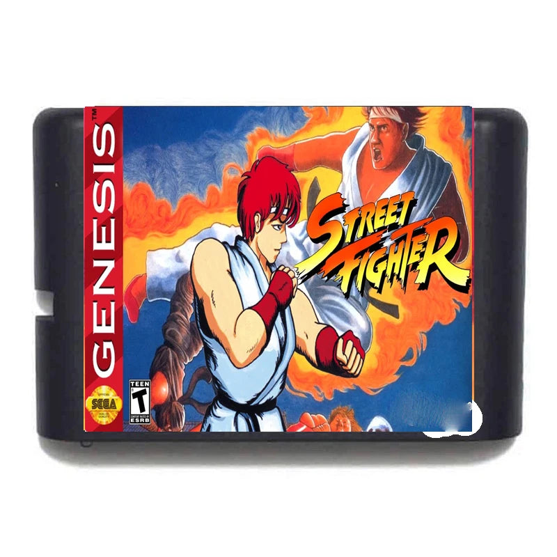 MD Street Fighters First Generation 16 Bit Gamecard For Mega Drive Genesis