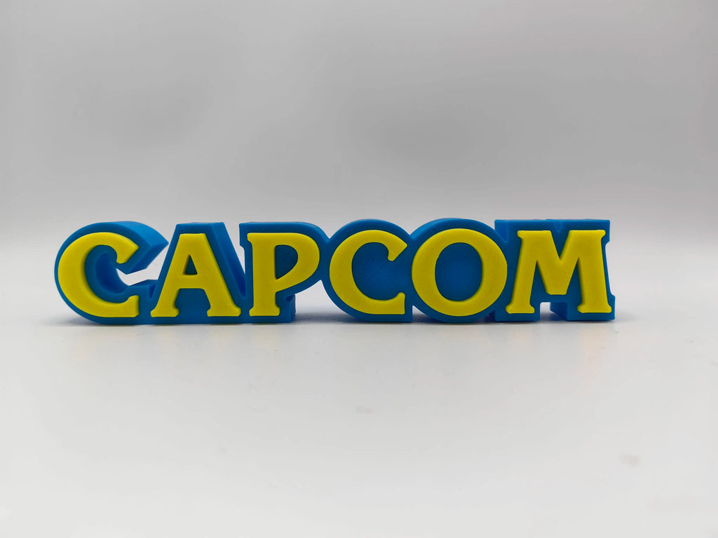 Video Game Company Title 3D Printing Logo Nameplate for Model Doll PVC Figure Collection Display Cosplay Exhibition Ornament Toy