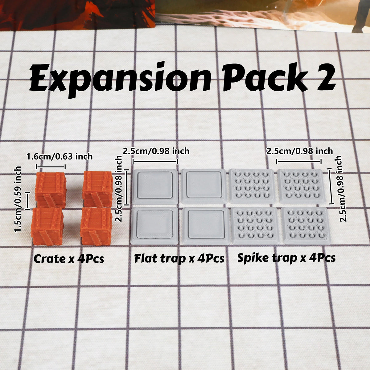 28mm Dungeon Walls Miniature Terrain Modular System, Terrain Building Accessories for Tabletop RPG Role Playing Game Scenes
