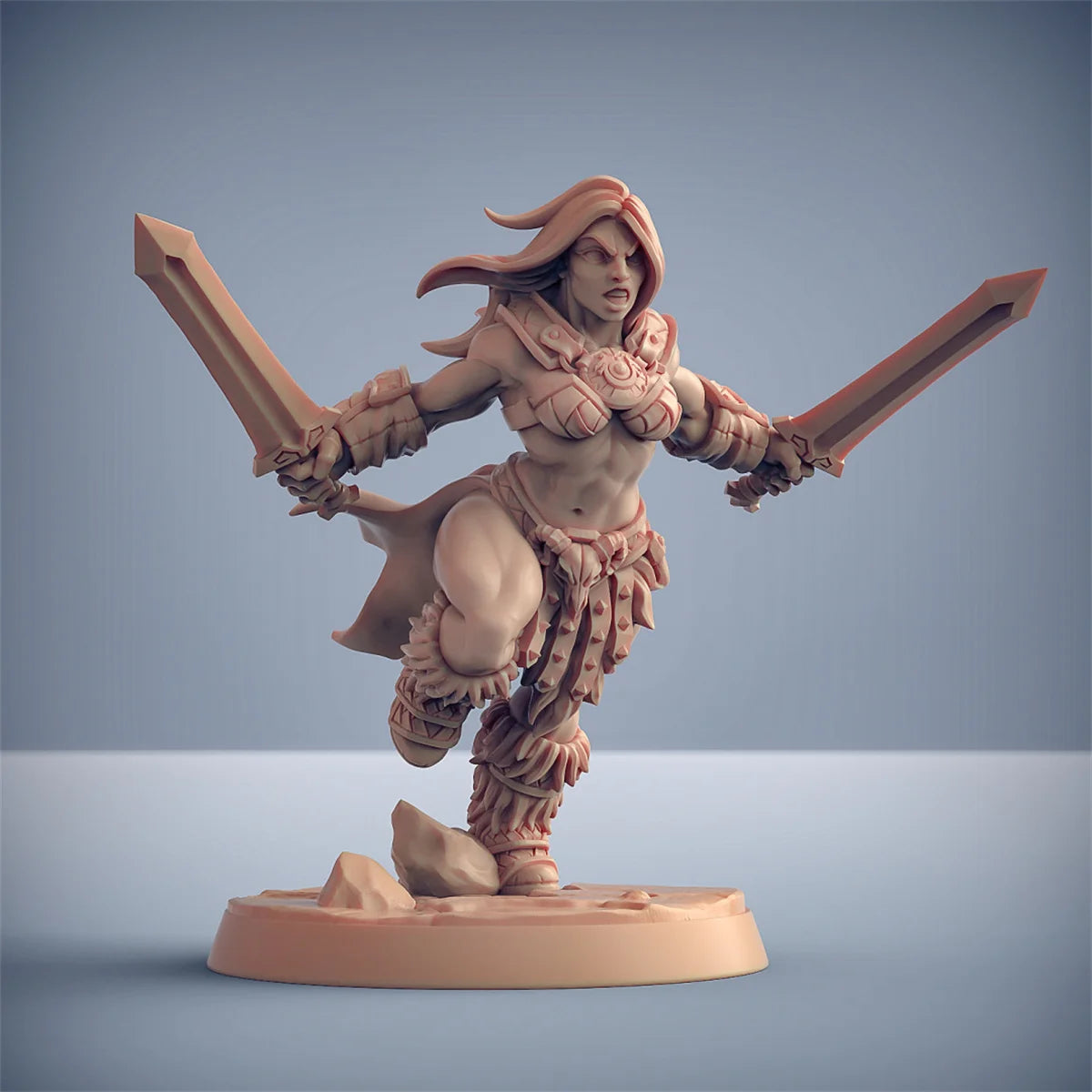 Barbarian Lion Riding Crazy Battle Dragon and Dungeon DND Running Team Board Game Chess Model