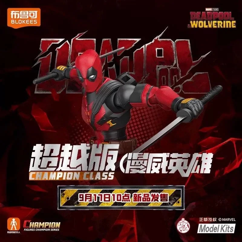 Original Blokees Marvel Champion Class Model Kits Spider-Man Iron Man Action Figures Peripheral Collection Toys Boy Gifts