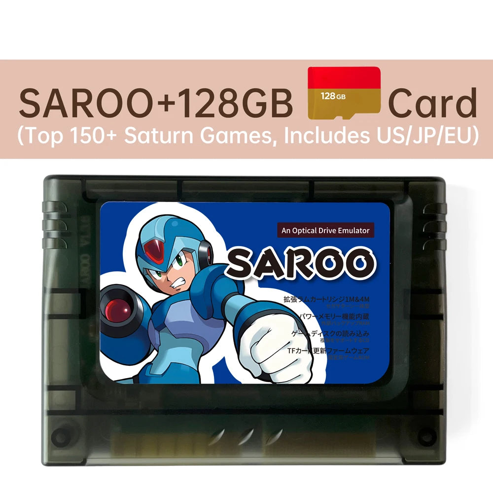 ENJOY SAROO Flashcart Region-free For Sega Saturn Viedo Console 0.8 Firm Support CD-ROM Emulated RAM Card Satiator ODE Fenrir