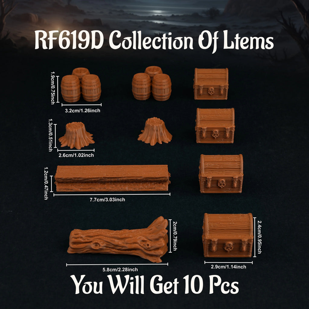 Ultimate RPG Accessories Set – Modular Terrain, Statues, Trees & Props for Tabletop RPGs, Perfect Gift for Gamers and Collectors
