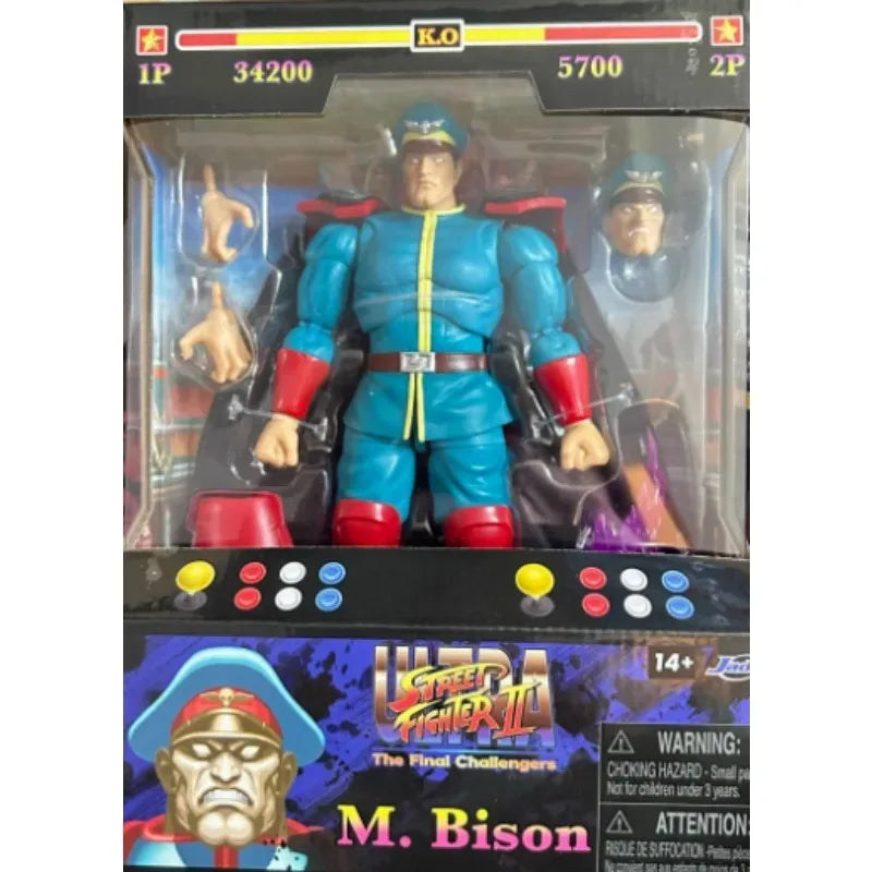 Jada Toys Ultra Street Fighter II M.Bison Dhalsim Violent Ken RYU Guile 6" Inch