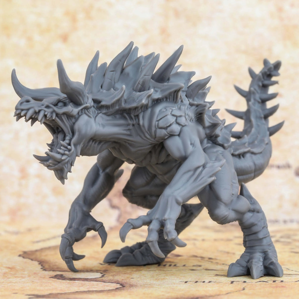 RPG Miniature, Fantasy Dragon Creature Model, TTRPG Accessory