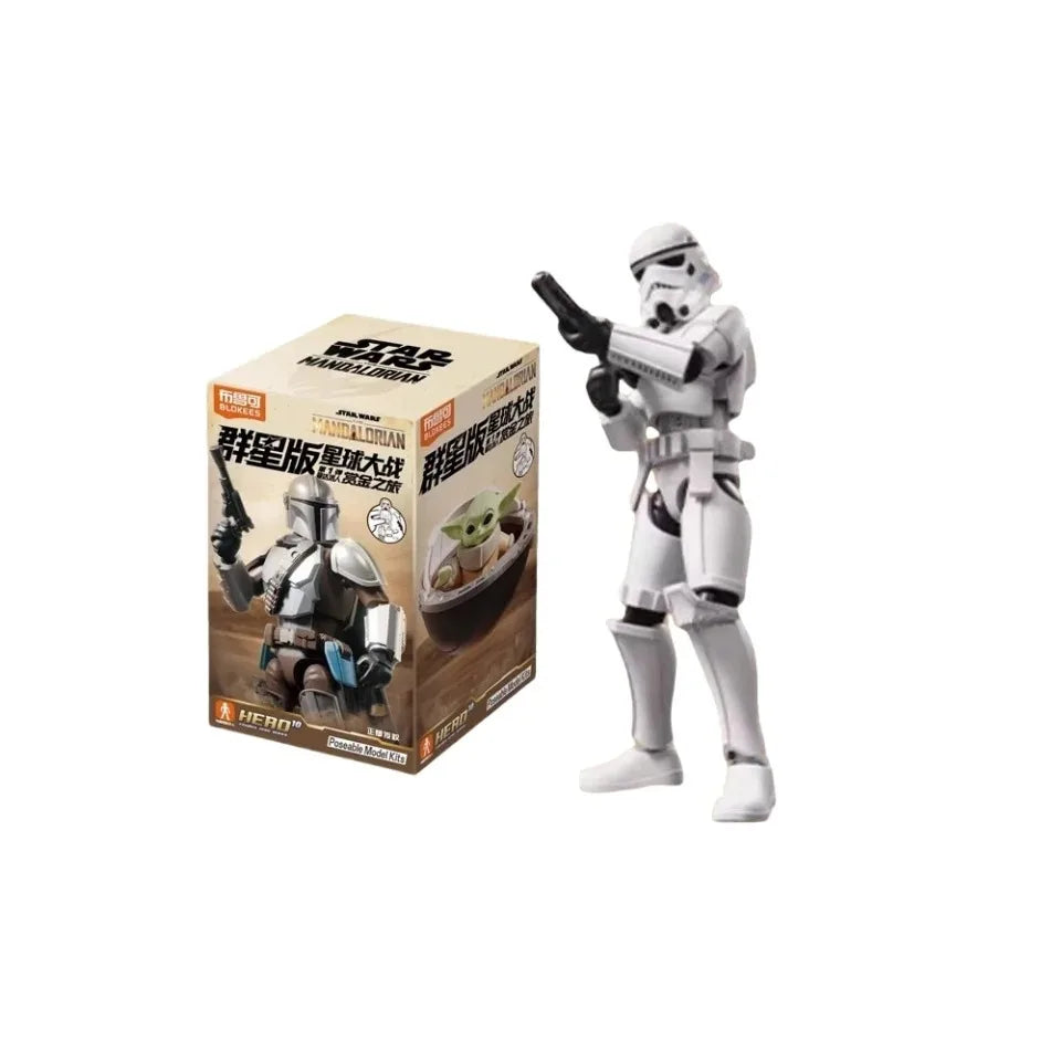 Blokees Star Wars The Mandalorian Action Figures Bounty Journey Series Blind Box Collectible Toys for Fans Collection