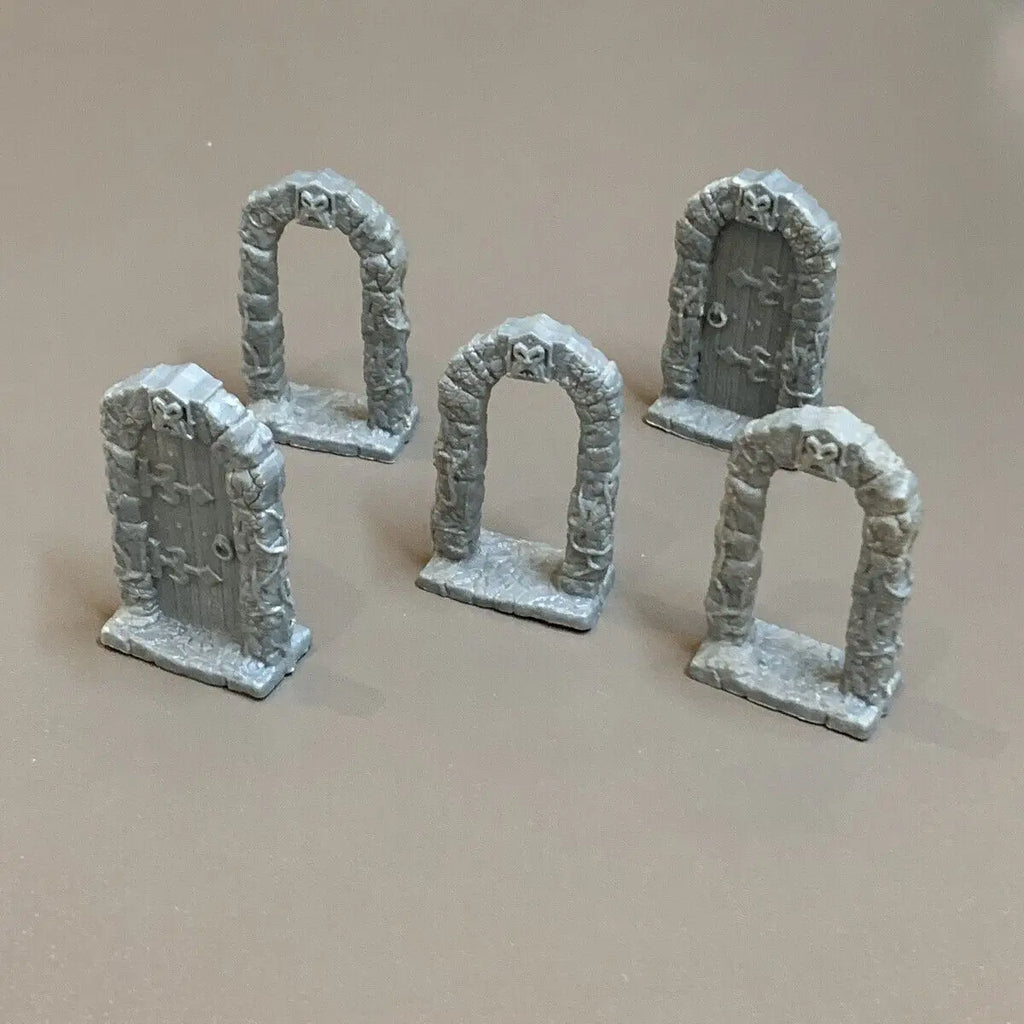Set Door Bookshelf Fireplace Furniture Miniatures Board Game Minis  Table Top Replacement