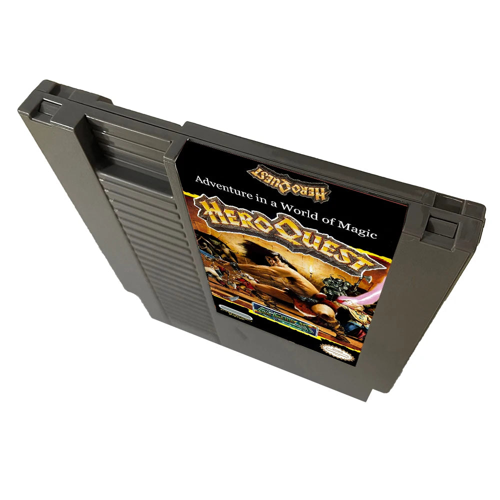 Hero Quest NES Rom Hack - 72Pins Video Game NES Game Cartridge For Nintendo Entertainment System Console - ENG