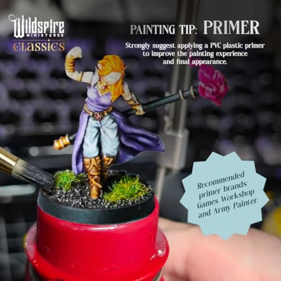 Classic Heroes - - 51 Paintable Characters for DND Miniatures Bulk, 28mm for Dungeons Dragons type games